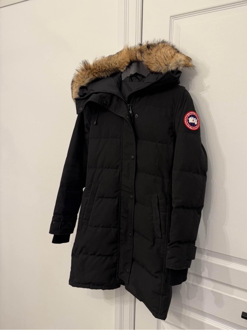 Canada Goose Black Down Parka with Fur-Trim Hood